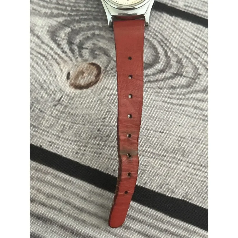 Vintage 1950’s Mickey Mouse Chrome Plated Bezel Wind Watch